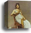 Portrait of Madame de Verninac, née Henriette Delacroix, Sister of Eugène Delacroix by Jacques-Louis David, Canvas Print