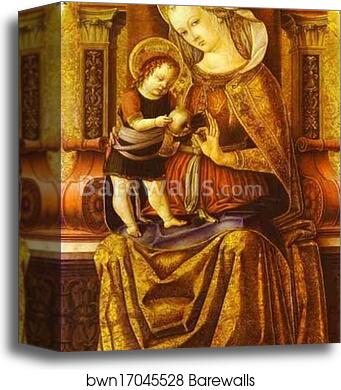 Madonna Enthroned by Carlo Crivelli, Canvas Print