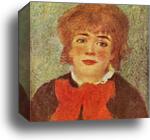 Portrait of the Actress Jeanne Samary by Pierre-Auguste Renoir, Canvas Print