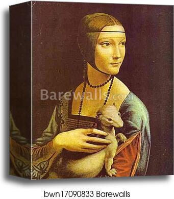 Portrait of Cecilia Gallerani (Lady with an Ermine) by Leonardo Da Vinci, Canvas Print