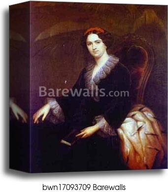 Portrait of Princess Trubetskaya (?) by Sergey Zaryanko, Canvas Print