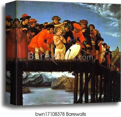 The Martyrdom of St. Florian by Albrecht Altdorfer, Canvas Print The Martyrdom of St. Florian by Albrecht Altdorfer, Canvas Print