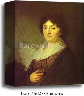 Portrait of E. N. Davydova by Vladimir Borovikovsky, Canvas Print Portrait of E. N. Davydova by Vladimir Borovikovsky, Canvas Print