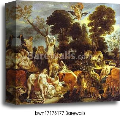 The Rape of Europe by Jacob Jordaens, Canvas Print