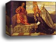 Pope Alexander VI Presenting Jacopo Pesaro to Saint Peter by Titian, Canvas Print