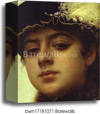 Unknown Woman by Ivan Kramskoy, Canvas Print