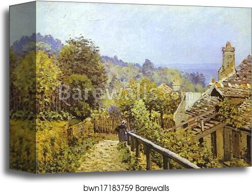 Sentier de la Mi-côte, Louveciennes by Alfred Sisley, Canvas Print Sentier de la Mi-côte, Louveciennes by Alfred Sisley, Canvas Print
