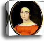 Portrait of Princess Maria Dolgorukova by Alexey Tyranov, Canvas Print