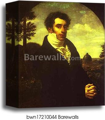 Portrait of the Prince A. M. Golitzin by Orest Kiprensky, Canvas Print