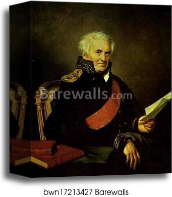 Portrait of A. S. Shishkov by Orest Kiprensky, Canvas Print