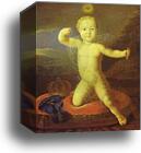 Portrait of the Tsarevich Peter Petrovich as Cupid by Louis Caravaque, Canvas Print