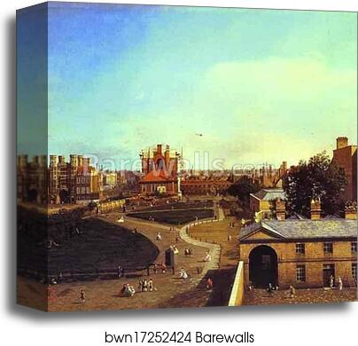 London: Whitehall and the Privy Garden from Richmond House by Giovanni Antonio Canale, Called Canaletto, Canvas Print