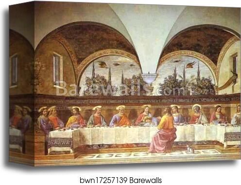Last Supper by Domenico Ghirlandaio, Canvas Print