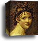 Portrait of Mme Récamier. Detail by Jacques-Louis David, Canvas Print