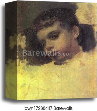 Portrait of Kolya (Nikolay) Simonovich by Valentin Serov, Canvas Print