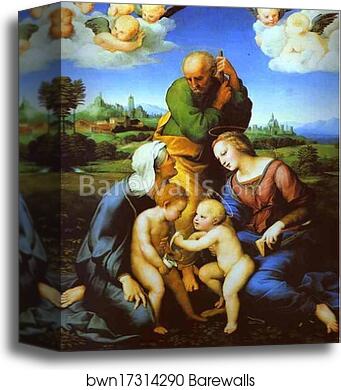 Canigiani Holy Family by Raphael, Canvas Print