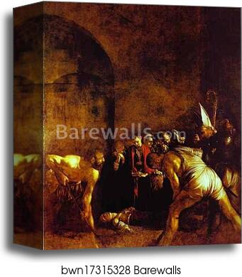 The Burial of St. Lucy by Caravaggio, Canvas Print