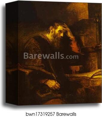 The Apostle Paul by Rembrandt Harmenszoon Van Rijn, Canvas Print