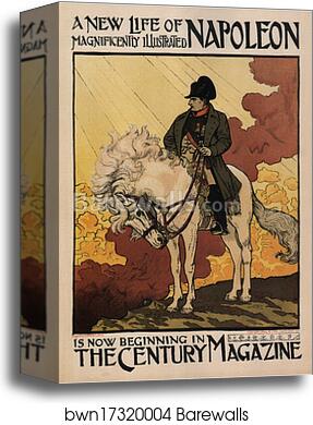 The Century Magazine, "Napoléon" by Eugène Grasset, Canvas Print