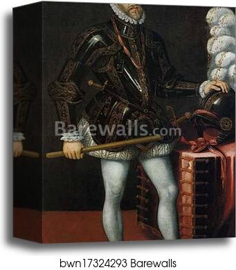 Portrait of King Philip II by Sofonisba Anguissola, Canvas Print