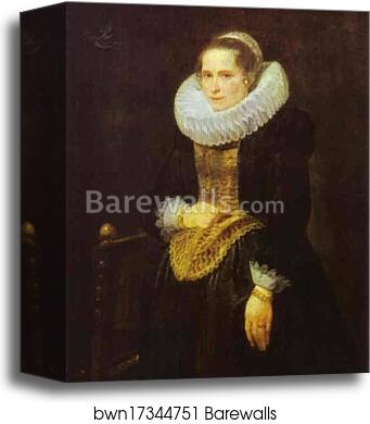 Portrait of a Flemish Lady by Sir Anthony Van Dyck, Canvas Print
