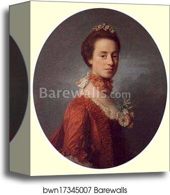Portrait of Mary Digges, Lady Robert Manners by Allan Ramsay, Canvas Print