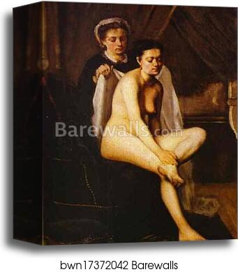 After the Bath by Frédéric Bazille, Canvas Print