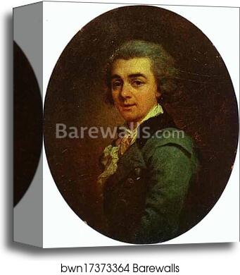 Portrait of Nikolay Lvov, Architect, Painter and Poet by Dmitry Levitzky, Canvas Print