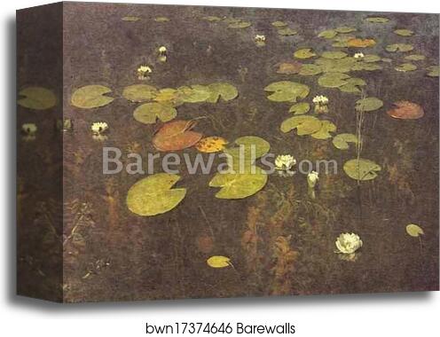 Nenuphars (Water Lilies) by Isaac Levitan, Canvas Print