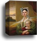 Mrs. David Steele Lamme and Son William Wirt by George Caleb Bingham, Canvas Print