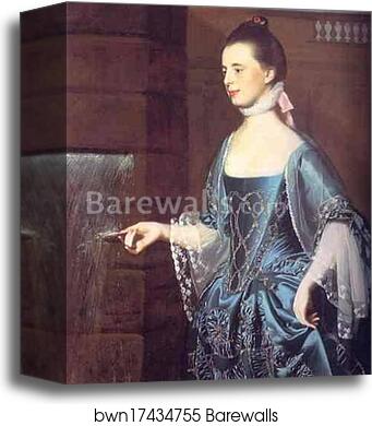 Mrs. Daniel Sargent (Mary Turner) by John Singleton Copley, Canvas Print