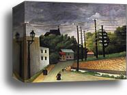 View of Malakoff, Paris Region by Henri Rousseau, Canvas Print