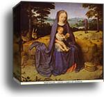 The Rest on the Flight into Egypt by Gerard David, Canvas Print