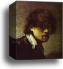 Self-Portrait by Rembrandt Harmenszoon Van Rijn, Canvas Print