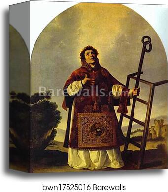 St. Lawrence by Francisco De Zurbarán, Canvas Print