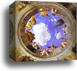 Roundel with Putti and Ladies Looking Down by Andrea Mantegna, Canvas Print
