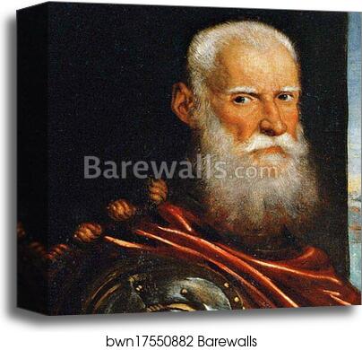 Portrait of Sebastiano Venier. Detail by Jacopo Robusti, Called Tintoretto, Canvas Print Portrait of Sebastiano Venier. Detail by Jacopo Robusti, Called Tintoretto, Canvas Print