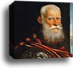 Portrait of Sebastiano Venier. Detail by Jacopo Robusti, Called Tintoretto, Canvas Print