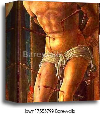 St. Sebastian by Cosmè Tura (A.K.A. Cosimo Tura), Canvas Print
