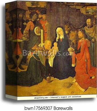 The Adoration of the Magi by Gerard David, Canvas Print