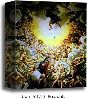 The Assumption of the Virgin by Correggio, Canvas Print