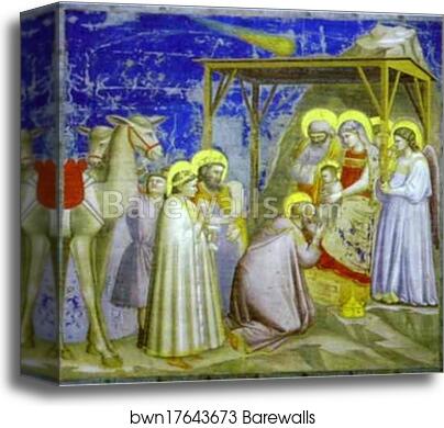 The Adoration of the Magi by Giotto, Canvas Print