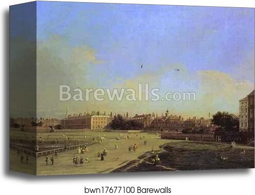 London: the Old Horse Guards from St. James' Park by Giovanni Antonio Canale, Called Canaletto, Canvas Print London: the Old Horse Guards from St. James' Park by Giovanni Antonio Canale, Called Canaletto, Canvas Print
