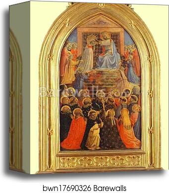 The Coronation of the Virgin by Fra Angelico, Canvas Print