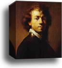 Self-Portrait by Rembrandt Harmenszoon Van Rijn, Canvas Print