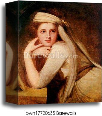 Emma Hamilton as a Bacchante by George Romney, Canvas Print