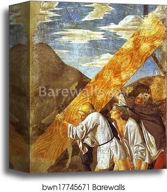 Legend of the True Cross: Burial of the Wood by Piero Della Francesca, Canvas Print