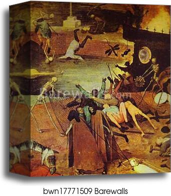 The Triumph of Death. Detail by Pieter Bruegel The Elder, Canvas Print The Triumph of Death. Detail by Pieter Bruegel The Elder, Canvas Print