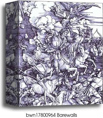 The Four Horsemen of the Apocalypse by Albrecht Dürer, Canvas Print