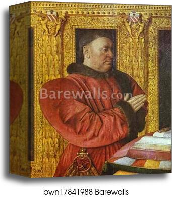 Portrait of Guillaume Jouvenel des Ursins, the Chancellor of Charles VII by Jean Fouquet, Canvas Print